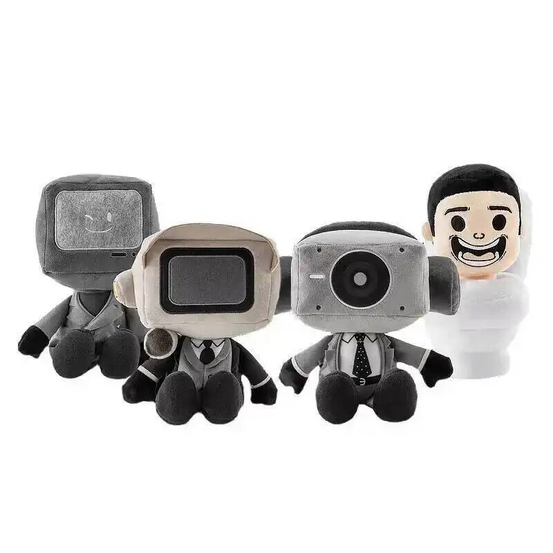 Skibidi Toilet Pluche Pop Mysterieuze Pluche Toilet Pop Bewaking TV Camera Koptelefoon Man Titans Zachte Knuffels Kerstcadeaus