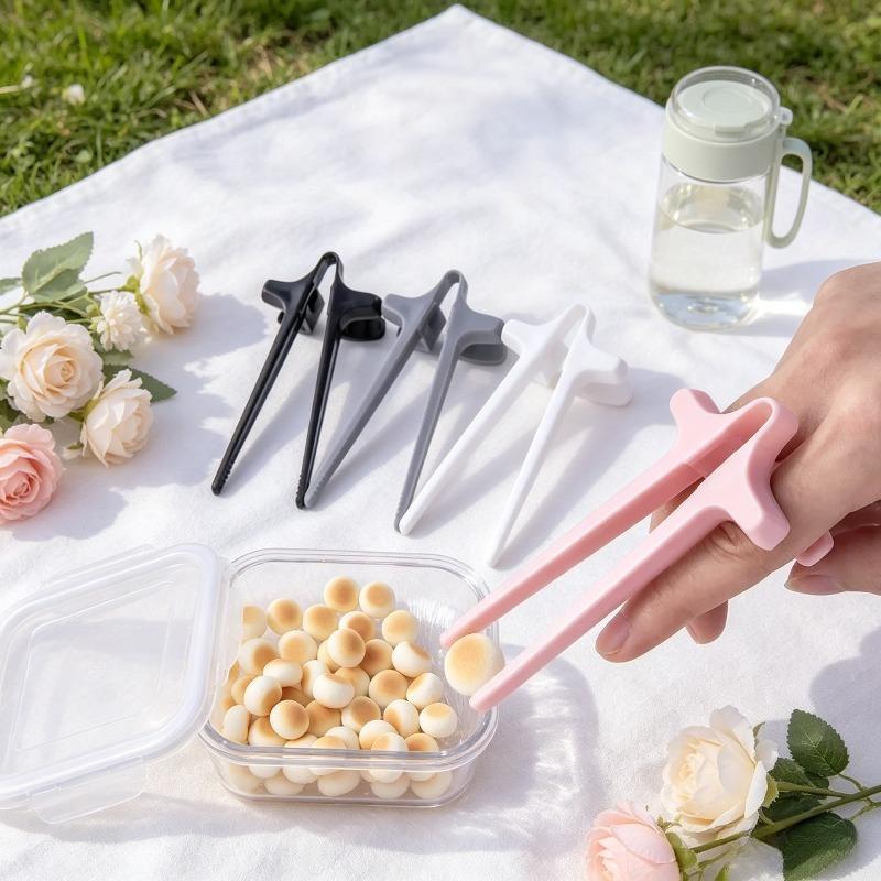 1pcs Finger Chopsticks Lazy Snack Clip for Gamers Hand-Free Eating Tool Avoid Dirty Hands Creative Snack Tongs Tableware