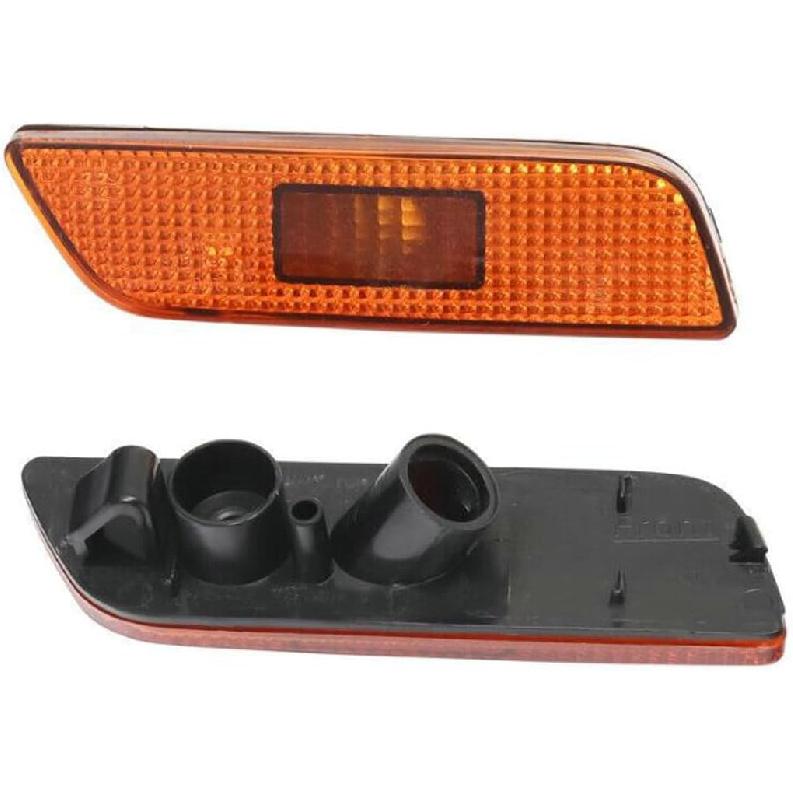 Pair For Volvo S80 Front Bumper Reflector Side Maker Light Amber Side Marker Light Assembly 1999 2000 2001 2002 2003 2004 2005 2006 9188263,9188264