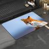 1pc Cute Fox Animal Bathroom Absorbent Mats Anti-Slip Mats Home Decor Supplies Carpets Home Kitchen Floor Mats