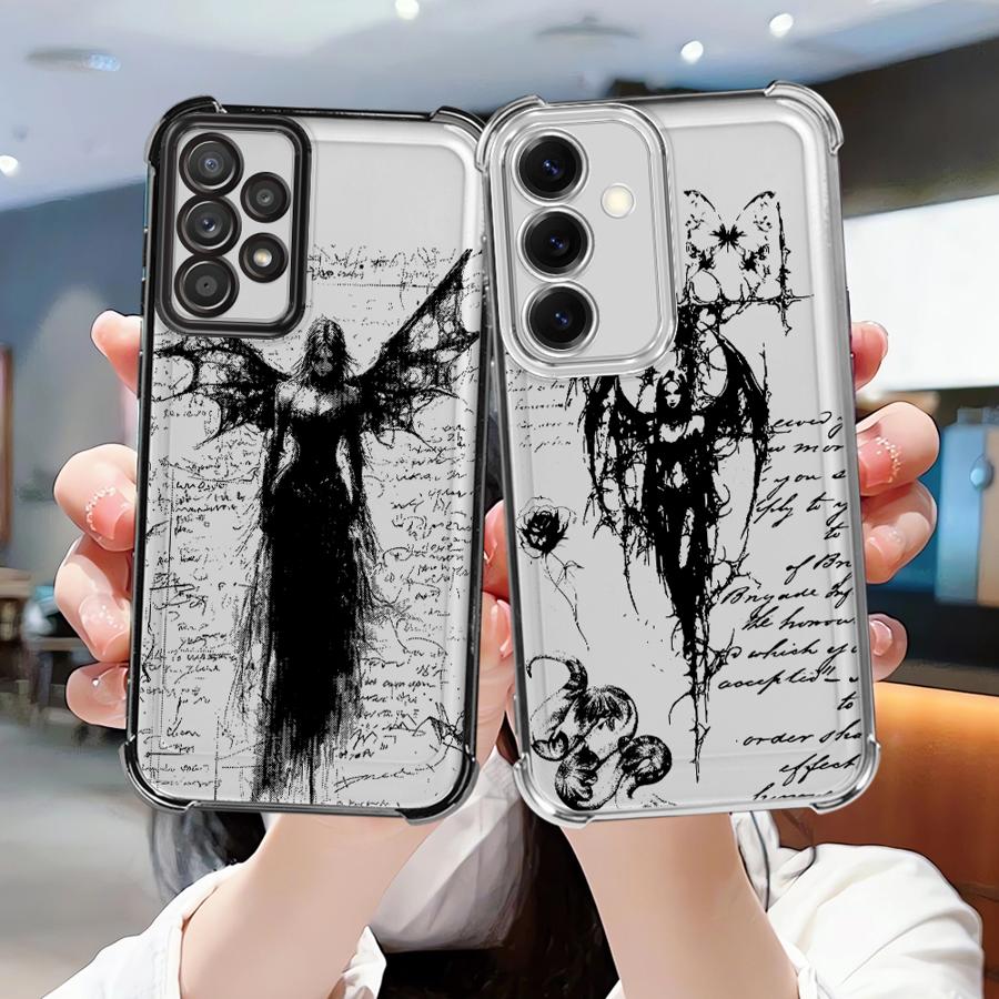 Custodia Retro Cupido Angelo per Samsung Galaxy A24 A52 A54 A34 A15 A05 A33 A50 A07 A53 A73 A13 A12 A03 A23 A51 A14 A04 A16 A06