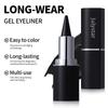 Waterproof Gel Eyeliner Stick Set, Matte Glitter Lipstick Shaped Eye Liner Cream, Long Lasting Smudgeproof Sweatproof Smokey Eye Makeup