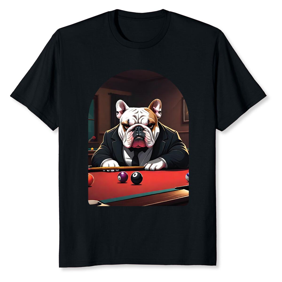 NEW LIMITED Billiard Pool Player American Bully Dog T-Shirt XXL