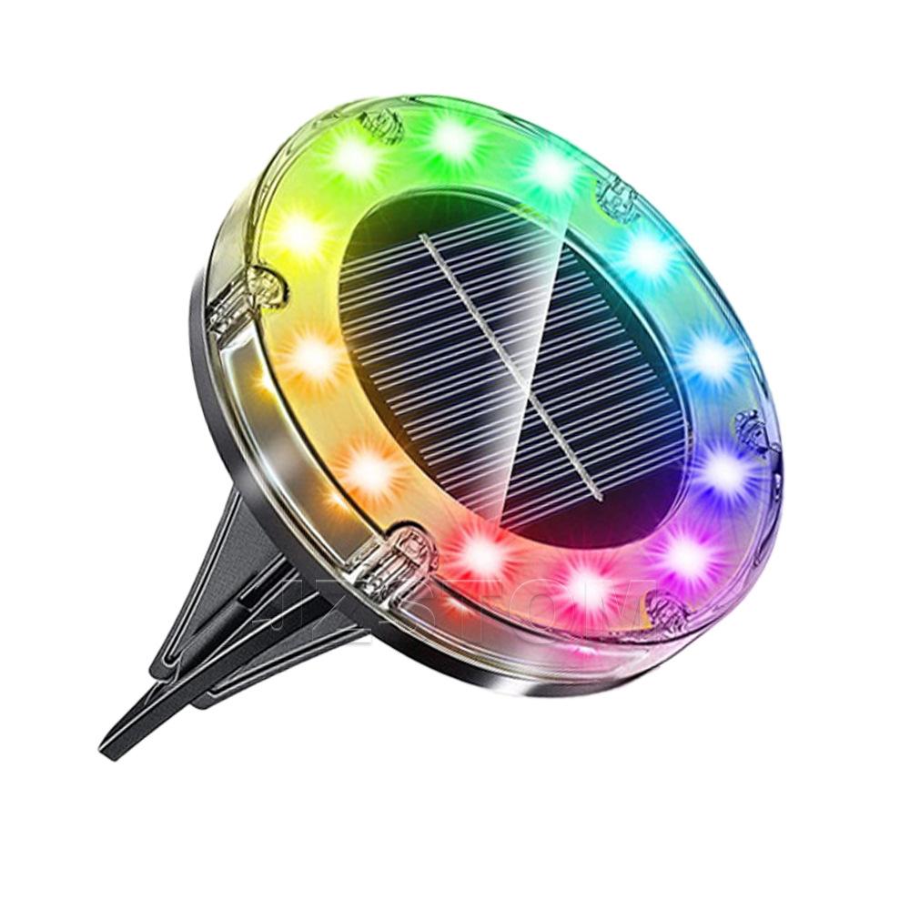 Solar underground light, outdoor waterproof LED ground plug lawn light, garden villa decoration courtyard light