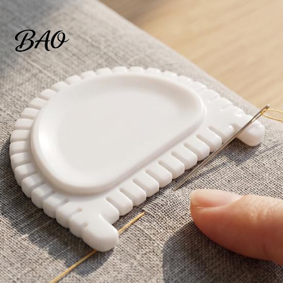 DIY Tailoring Supplies Hand Sewing Edge Stitching Tool, Ergonomic Guide Tool for Stitches, Plastic Accessories 3mm 4mm Quilting Aid Crafts Garment
