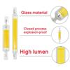 LED R7s COB Glass Tube 78mm 189mm 118mm J78 J118 High Power COB Light Bulb AC110V 120V 130V 220V  240V Home Replace Halogen Lamp