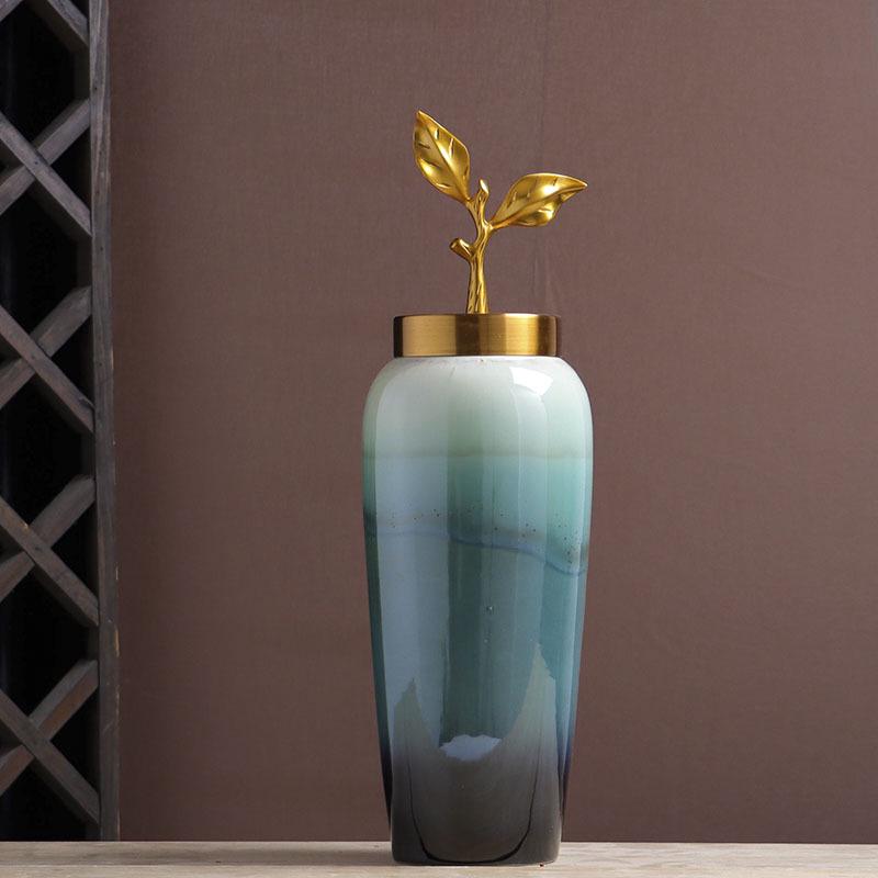 Nordic Minimalist Ceramic Flower Vase for Dining & Living Room Decor