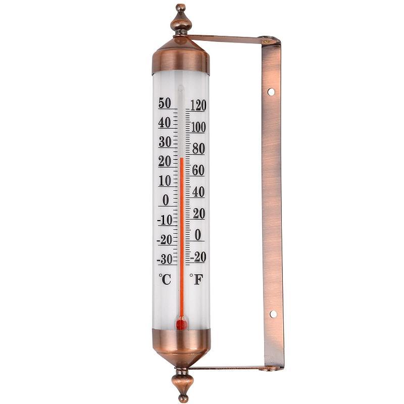 Außenthermometer Dekoratives Outdoor-Thermometer Wasserdicht Geeignet für Außenwand Fenster Garten Gewächshaus Terrasse Garage