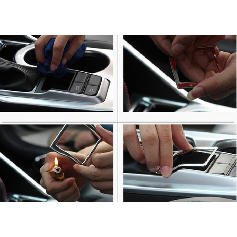 Stainless Inner Gear Shift Panel Frame Cover Trim For Hyundai Tucson 2016-
