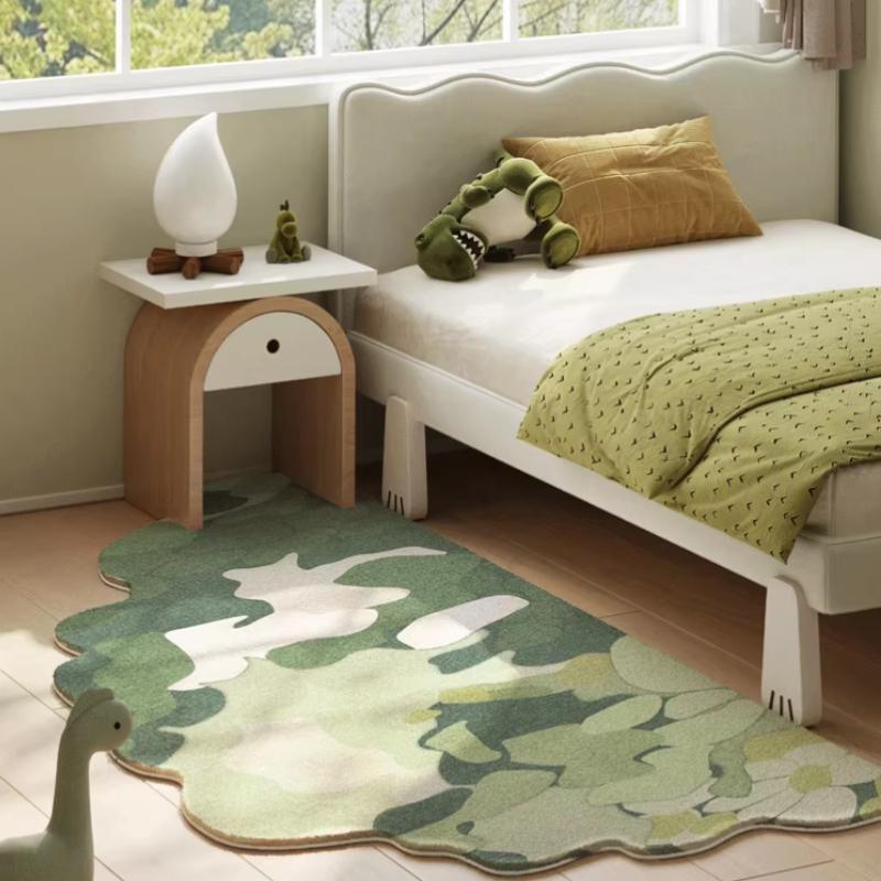 Light Luxury Living Room Decoration Carpet  Art Design Rugs for Bedroom Fluffy Soft Irregular Shape Rug Home Thickened Floor Mat