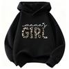 Girls' Spring/Fall Long Sleeve "Mama Girl" Print Sweatshirt Children's Clothing Cute Hoody for Boys Girls Casual Hoodies