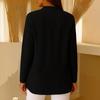 Women's Solid Color Button Long-sleeved Casual Loose Pullover Top