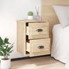 VidaXL Wall-mounted Bedside Table Sonoma Oak 41.5x36x53 Cm 816398
