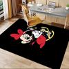 Minnie Mouse Floral Pose Carpet For Playroom Bedroom Living Room Sofa Home Decorkids Game Area Rug Nonslip Floor Mat