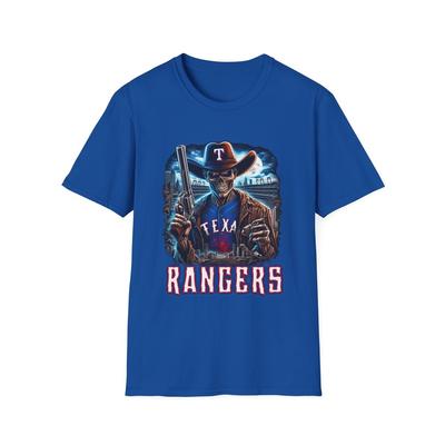 Texas Rangers Horror Mashup T-Shirt - Frighteningly Cool Fan Apparel