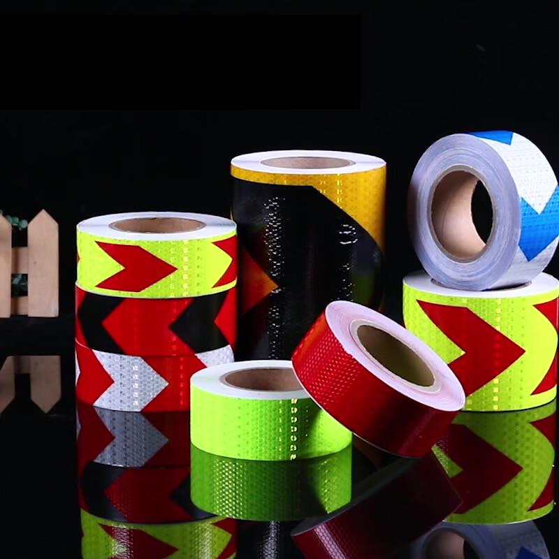 Red & White Vehicle Reflective Warning Tape