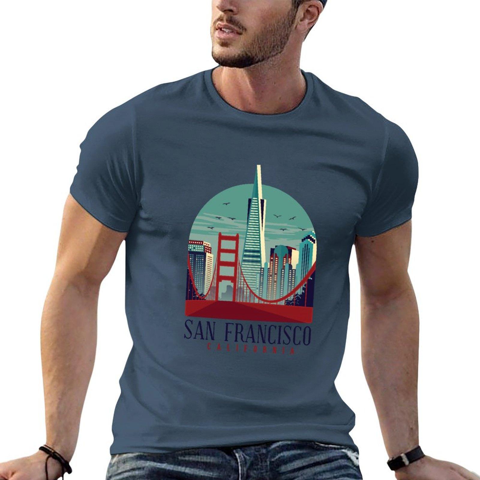 San Francisco California Tshirt Unisex T Shirt Designer Cotton T Shirt Pack Unisex T Shirt Cotton 100 Tshirt S