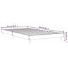 VidaXL Bed Frames Sonoma Grey 90x200 Cm Engineered Wood 832275