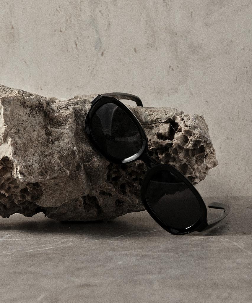 Lukadiseu Ls14 Veneto Retro Rectangle Sunglasses Vantablack
