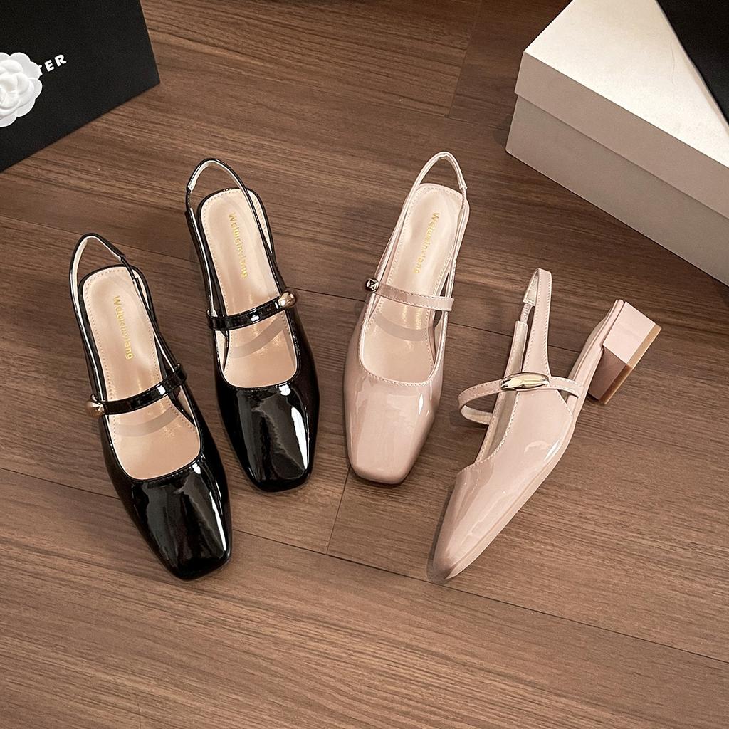 Nude leere Sandalen Damen Sommer neue Modelle sind keine müden Füße Mary Jane einzelne Schuhe Damen