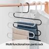 Wielofunkcyjny wieszak na spodnie w kształcie litery S ze stali nierdzewnej z wieloma warstwami