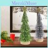Enchanting Mini Christmas Tree Petite Decor In Attractive Snowy Red Green White Silver And Gold For Cozy Christmas Ambiance