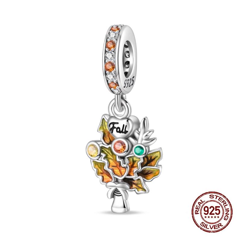 New Copper Snowman Elk Santa Christmas Charms Bead Fit Pandachoriginal Bracelets Diy Jewelry Holiday Gift