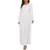 New Muslim Long Sleeve Inner Dress – 95% Cotton, Free Belt, 220g, Style 21001