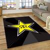 3D Rockstar Energy Logo Sport Carpet Rug for Bedroom Living Room Home Sofa Decoration,Children Game Large Decor Floor Mat Gift