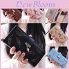 Stylish Women Purse Wallet Long Card Holder Clutch In Durable Leather Pu With Crown Accent