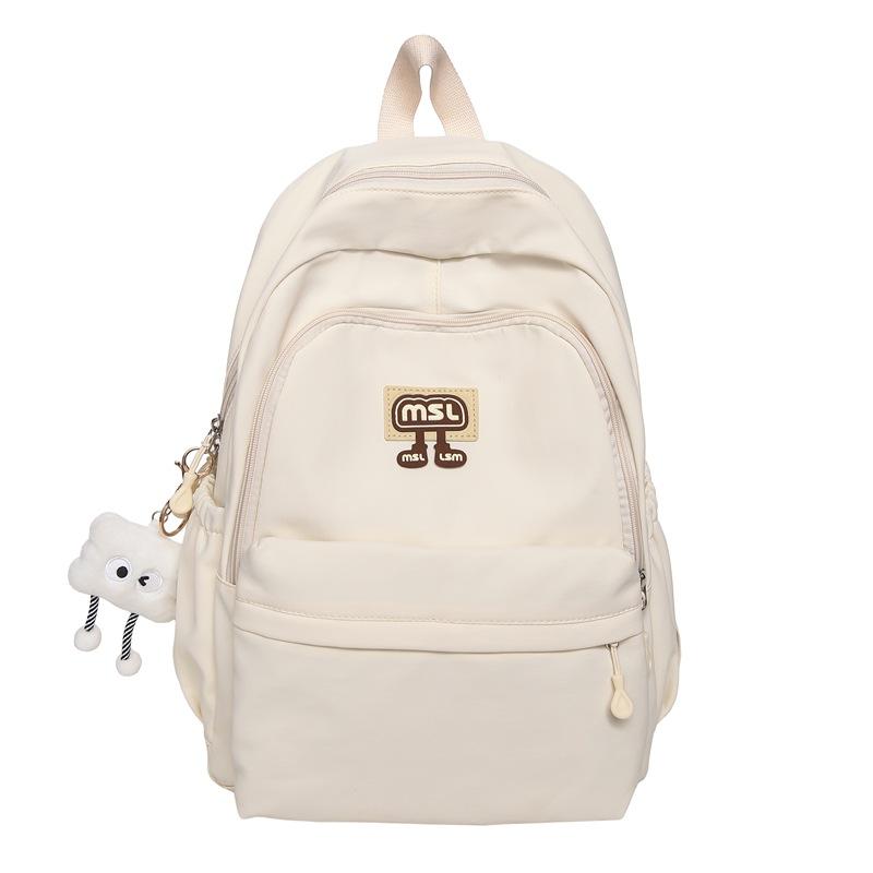 Schoolbag Japanese Simple Ins Niche Schoolbag Girls, Junior High School High School College Students Backpack Light Commuter Travel Backpack