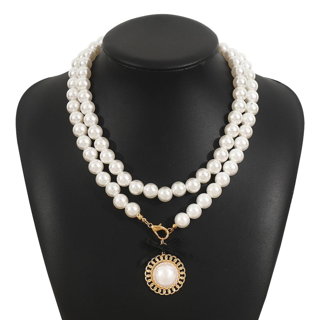 Simulation Pearl Necklace Vintage Party Wedding Retro Jewelry Accessory