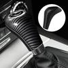Center Console Gear Shift Knob Cover Cap, Carbon Fiber ABS Car Center Gear Shift Head Cover Trim, Compatible with Mercedes-Benz A-CLASS C-CLASS