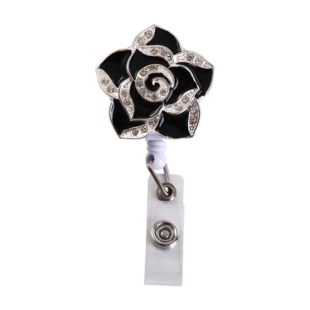 Card Holder ID Card Badge Clip Name Tag Nurse Doctor Certificate Clasp Badge Holder Diamond Badge Reel Retractable Badge Reel