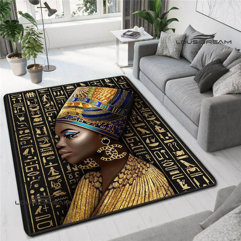 Egipski piktogram i druk symboli dywan moda dekoracja wnętrz antypoślizgowy dywan fotografia rekwizyt prezent urodzinowy