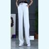 New High-waisted Straight-leg Pants for Women with Large Size Loose Draped Casual Trousers