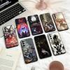 Anime C-Clevatess Phone Case For Samsung S25,24,23,22,30,21,10,9,Ultra,Plus,Lite,FE,4,5 G Soft Black Case