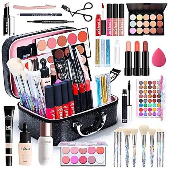 Full Beauty Makeup Cosmetic Set Upgrade Lipstick Palette Long-lasting Beginner Popular 35 Pieces