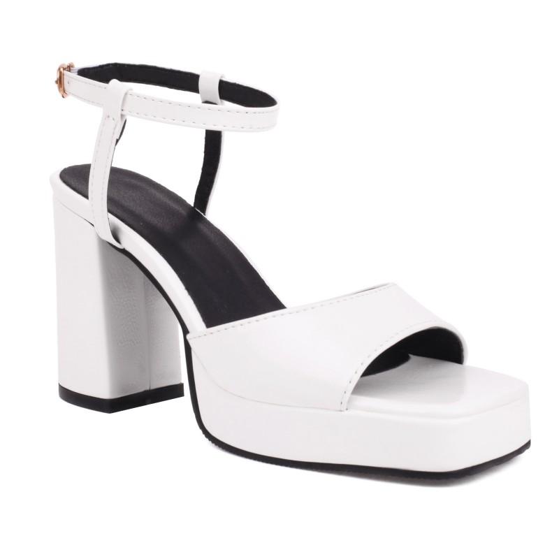 

Elegant Women s Gladiator Sandals Summer Shoes Platform Peep Toe White Black High Heels Flip Flops Female Party Shoes Brand 35 білий