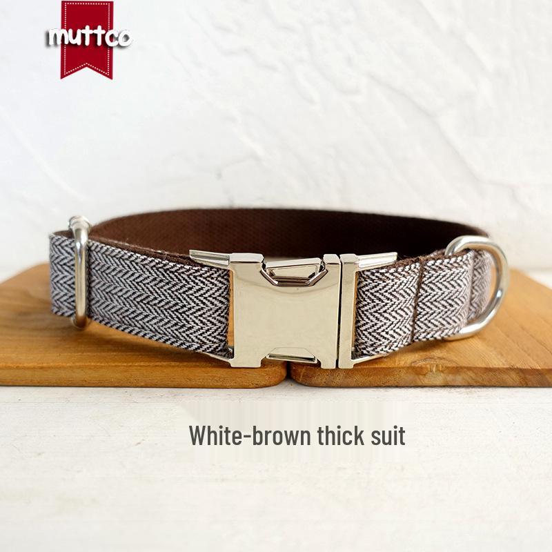 MUTTCO New Alloy Buckle Bite-Resistant Dog Collar, Thickened Design UDC-142 Extra Small