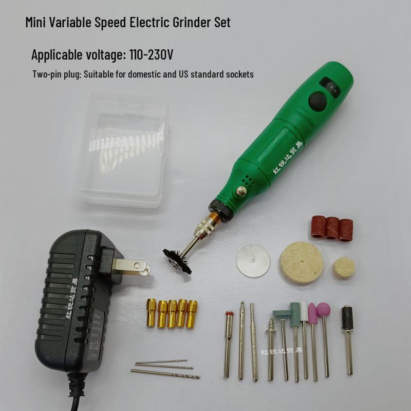 Mini Burghiu Electric & Polizor cu Control al Vitezei pentru Sculptură, Lustruire și Gravură