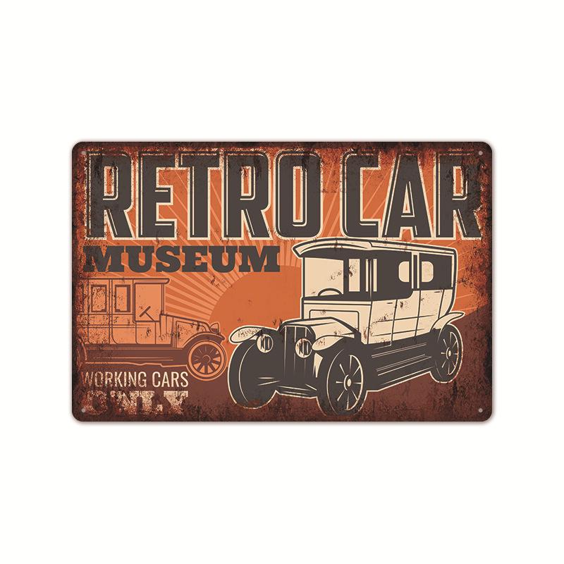 2024 American-Style Industrial Auto Repair Tin Sign - Frameless Decorative Wall Art 20x30 cm