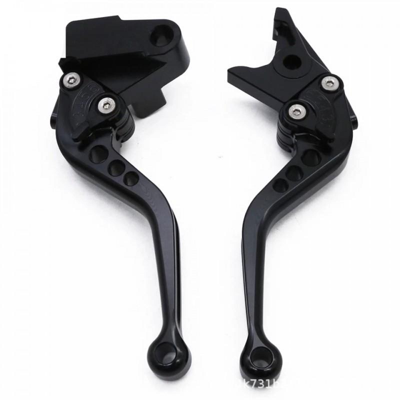 Aluminum Motorcycle Brake Clutch Lever Handlebar Grips Kawasaki Ninja 650R ER-6F ER-6N 2006-2008 Short Long Length