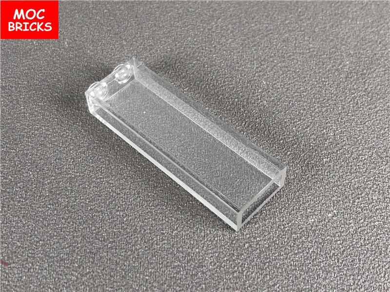 Non-Toxic 10Pcs/Lot Moc Bricks Transparent Tall 1X2X5 1X1X5 2453 2454 Diy Educational Building Blocks Toys Kids Christmas Gifts