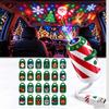 Usb Christmas Projector Light 6/12/24 Patterns Flexible Led Xmas Projection Lamp For Car Bedroom Party Decor