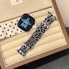Milanese Loop strap For Apple watch band 46mm 45mm 44mm 40mm 41mm Leopard Print Magnetic bracelet for iWatch Series 11/10/9 8 7 6 SE3/Ultra 2 3 4 49mm