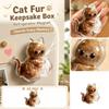 Cat Hair Keepsake Storage Box Magnetic Refrigerator Sticker Container for Pet Fur Collection and Preservation