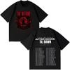 2026 Unisex Fashion Hip‑hop Short Sleeve Streetwear T‑shirt Printed with The Weeknd After Hours Til Dawn Tour Patterns