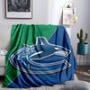Hockey Team Vancouver-Canucks Throws Blanket Flannel Blankets Plush for Couch Bed Gifts for Men Women Travel picnic blanket Christmas fan gifts