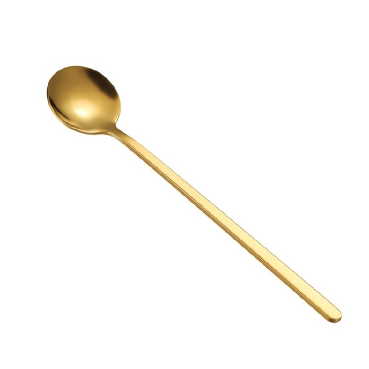 Stainless Steel Coffee Spoon Round for Head Spoon Korean Style Vintage Teaspoons
